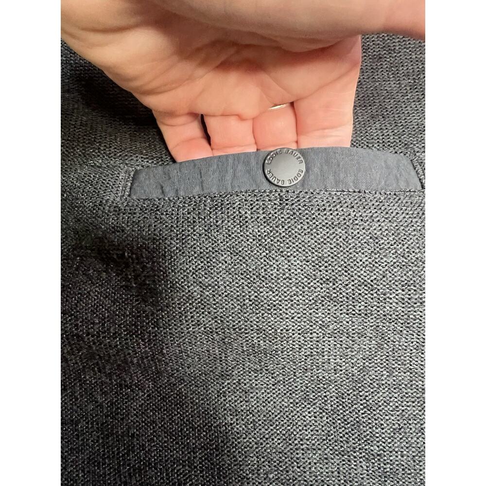 Eddie Bauer Men's Black Sweater Fleece Pullover Size L Pockets Outdoor Wear EUC - Picture 7 of 13